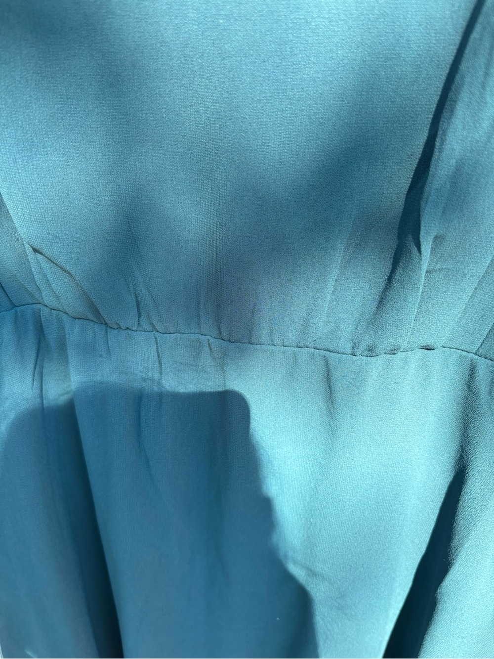 Lulu's Sleeveless Teal High-Neck Maxi Gown with Dual Slits - Picture 4 of 7